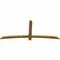 Ekena Millwork Bellingham Rough Sawn Timber Gable Bracket, Western Red Cedar, 84"W x 35"H x 2"D x 4"F, 10/12 Pitch GBW084X35X0204BEL00RWR - alternate 4